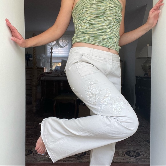 J. Crew Embroidered Distressed Chinos - Picture 15 of 16